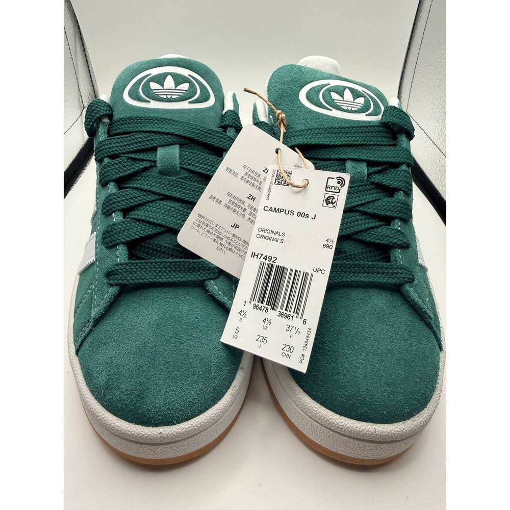 [IH7492] YOUTH ADIDAS CAMPUS 00S 'DARK GREEN WHITE' Size 5 US W/ Box - Picture 3 of 9